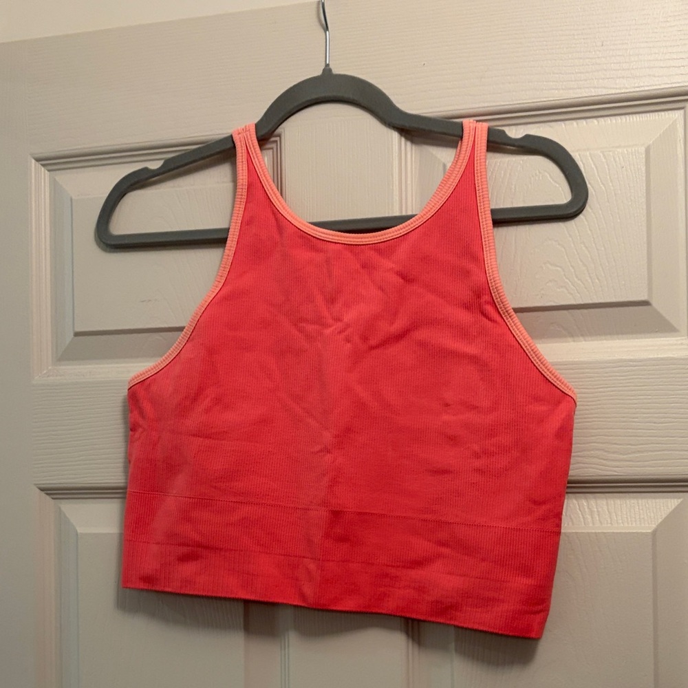 Athleta Coral High-Neck Tank Top